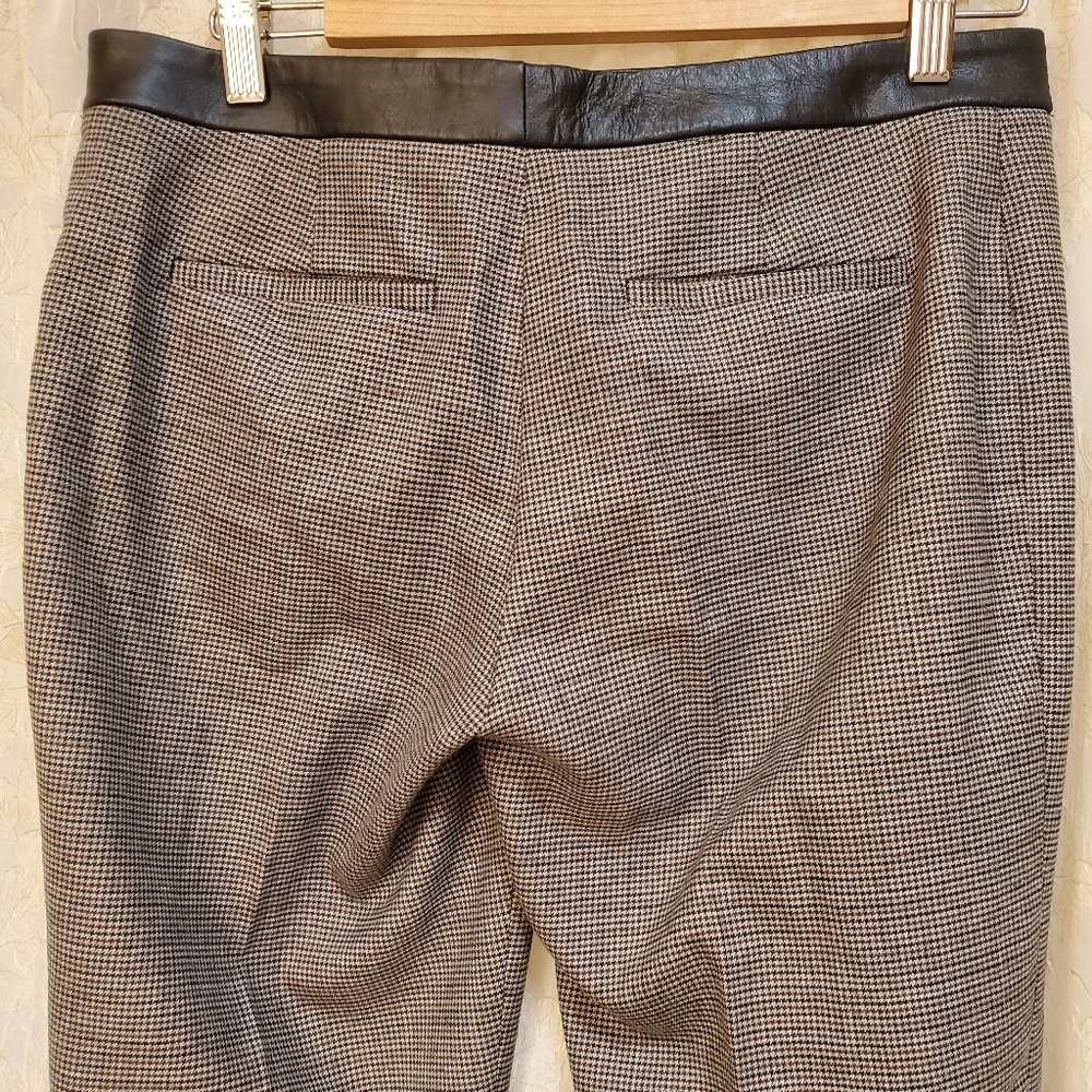 Club Monaco Houndstooth Leather Pants - Picture 2 of 6